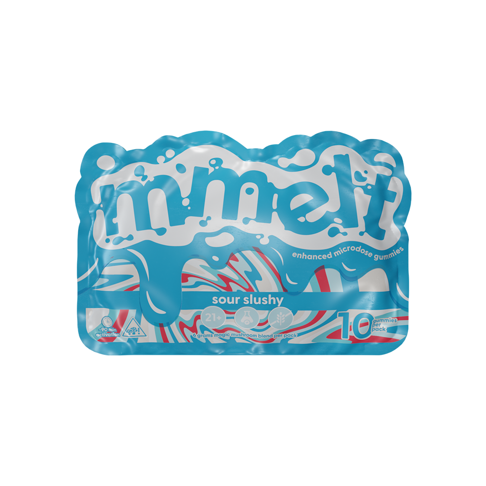Sour Slushy – Mmelt Mushroom 10 Ct Gummies