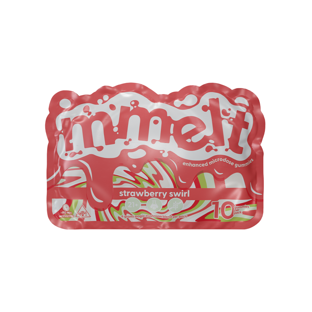 Strawberry Swirl – Mmelt Mushroom 10 Ct Gummies